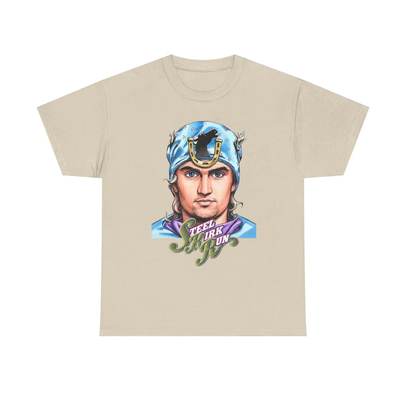 Jojo 7 Steel Ball Run Anime Pattern Charlie Kirk and Gyro Zeppeli Cotton T-shirt.