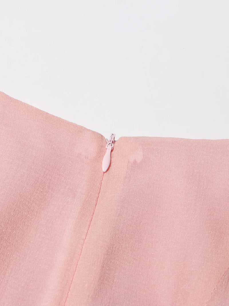 Women's Dress Irregular Pleated Patchwork Fashion.