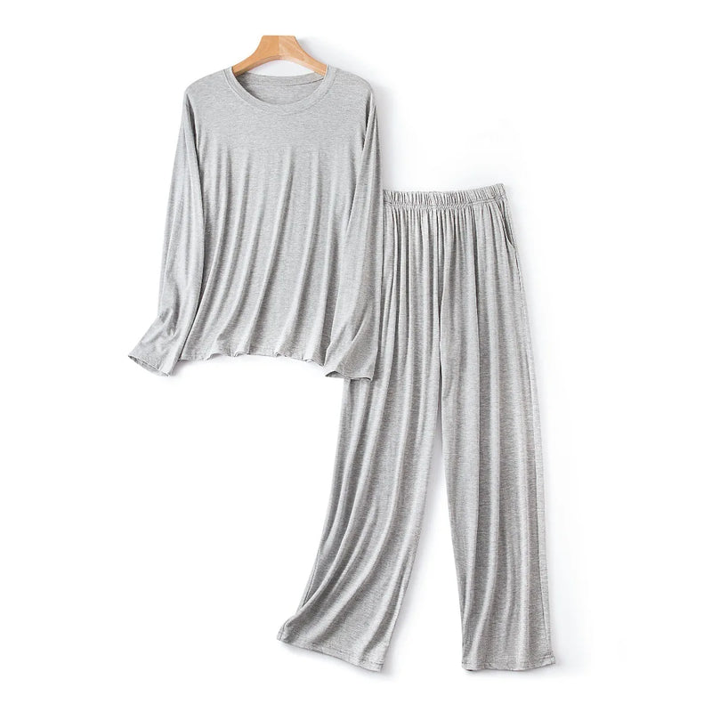Men's Pajamas Set Plus Size Modal Soft Sleepwear.