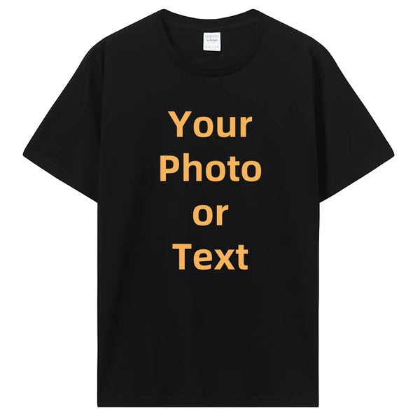 Custom T-shirt Customized Tshirt Personalized T Shirt Diy Print Your Photo.