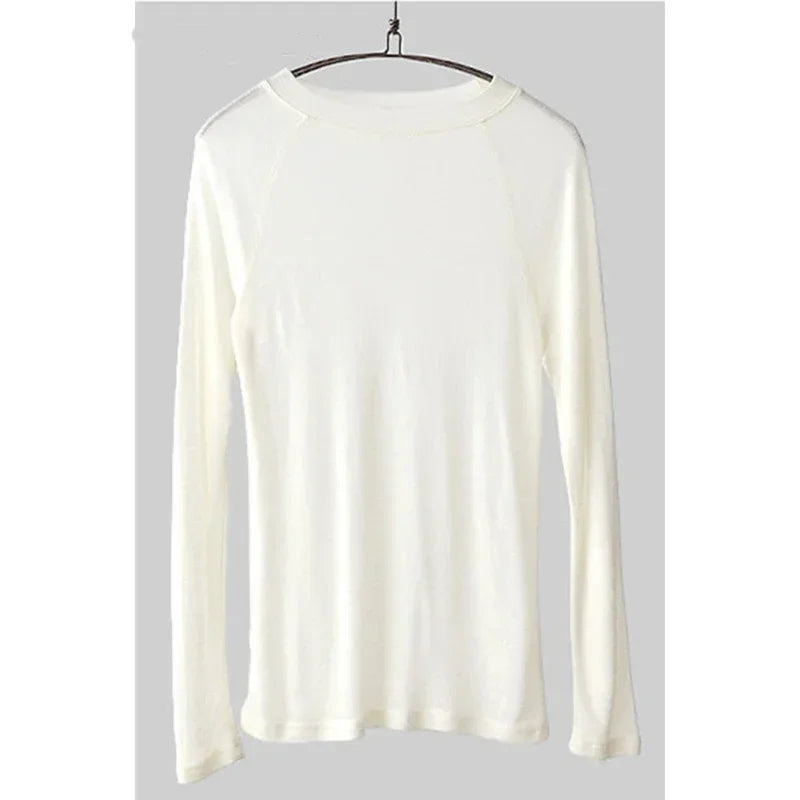Korean Style Top Spring Summer Blue Casual T-Shirt For Women.