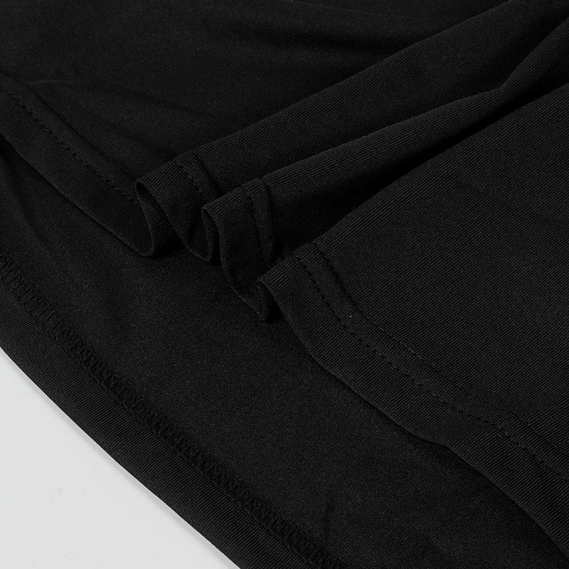 Mens Bodybuilding Sports Tight T-shirt Summer Compression Turtleneck.