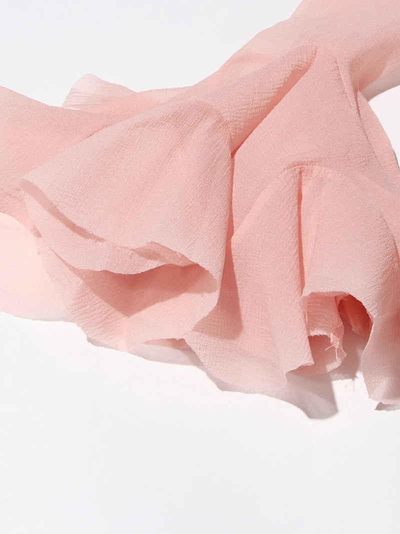 Women's Dress Irregular Pleated Patchwork Fashion.