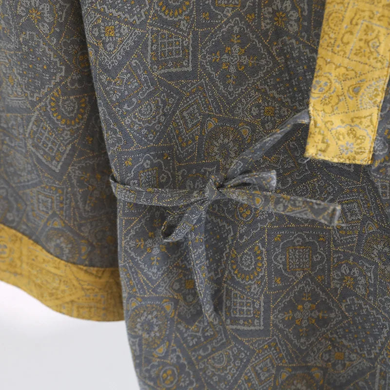 2PCS Pajamas Set Men's Cotton Sleepwear Loose Casual.