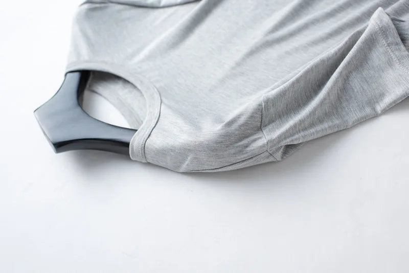 Modal Cotton Pajamas Suit Summer Men's Thin Loose Short-sleeved Shorts.