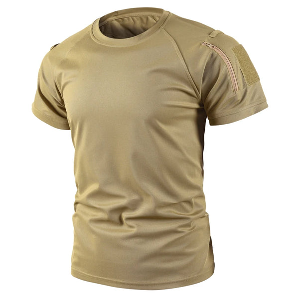 Men's Summer T-shirt Male Camping Hiking Trekking Fishing Training Running.