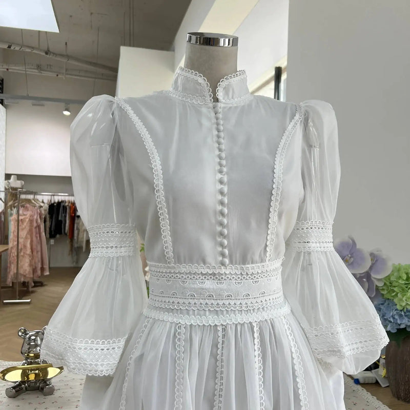 Luxury Organza Prom Evening Dresses Women Summer Autumn.