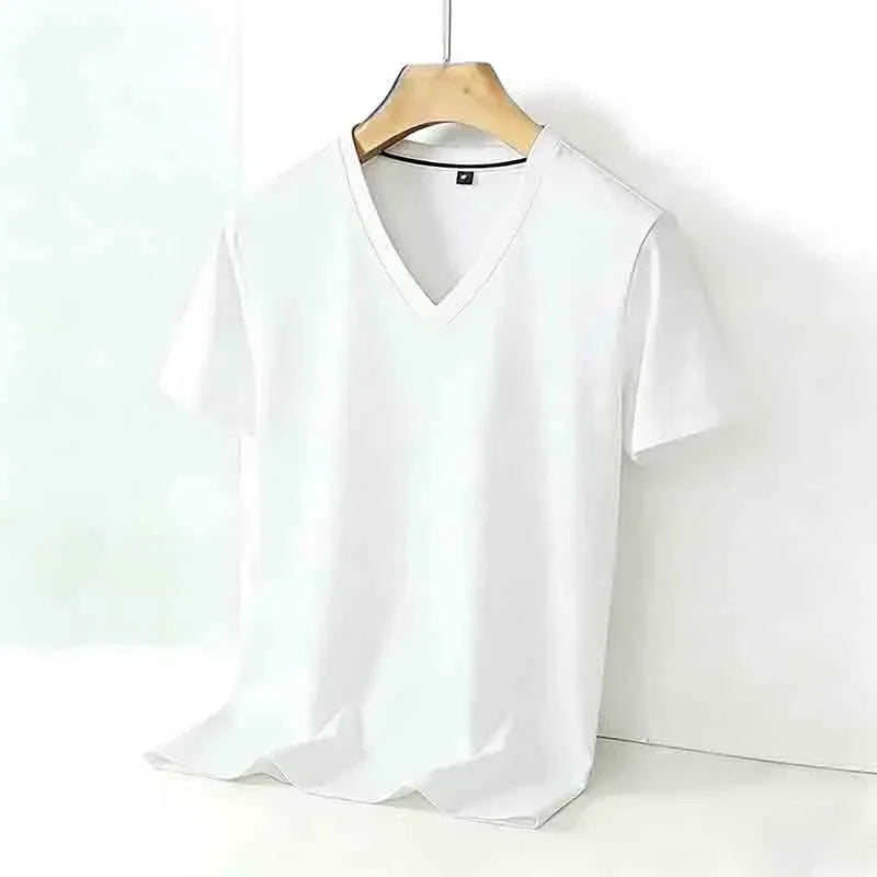 Men's Comfortable V-Neck Short Sleeve T-Shirt.