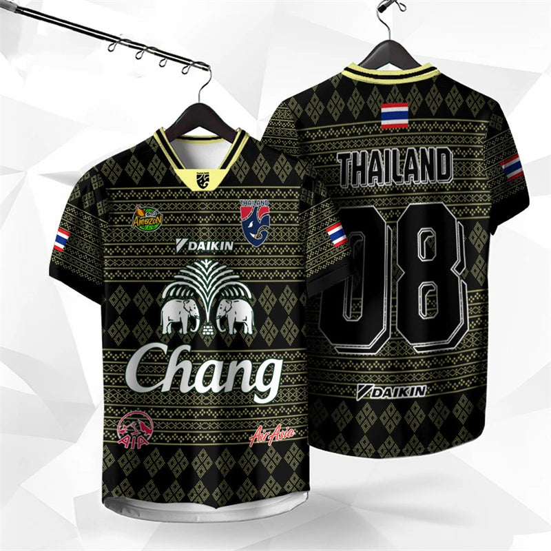 Thailand Chang Elephant 3D Printed Short-sleeved Summer Street T Shirt Man High Quality Men's And Women's.
