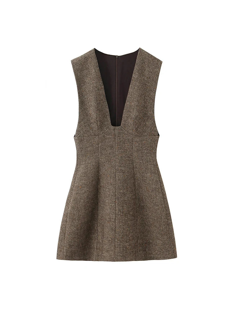 Women's Sleeveless Dress Autumn Winter New Style.