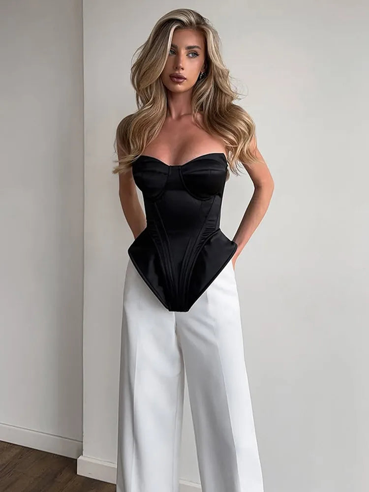 Kpop Black Hollow Out Mini Dress Women.
