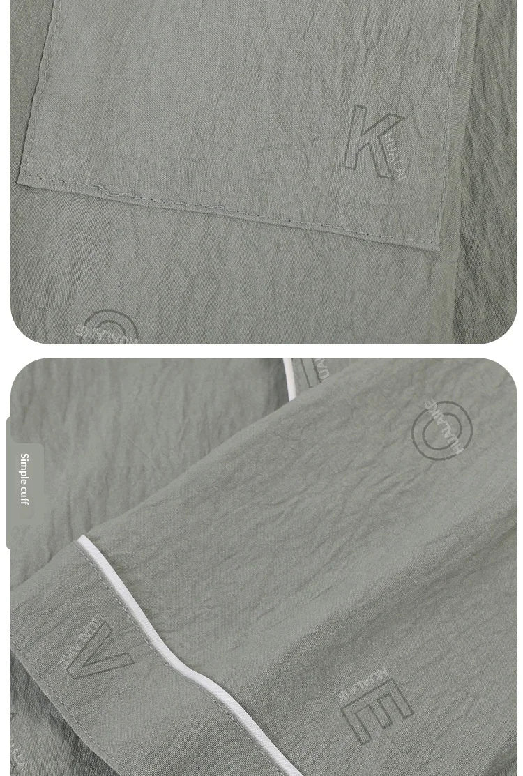 New Spring and Autumn Cloud Cotton Men's Pajamas.