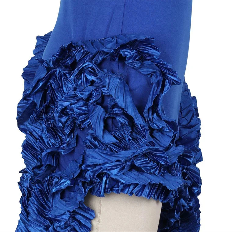 Elegant Ruffles Tassel Birthday Dress for Women.