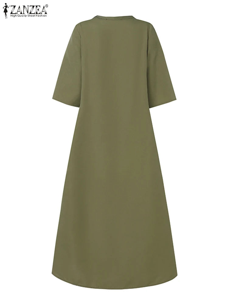 Women’s Elegant Commute Midi Dress.