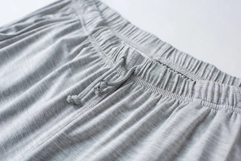 Modal Cotton Pajamas Suit Summer Men's Thin Loose Short-sleeved Shorts.