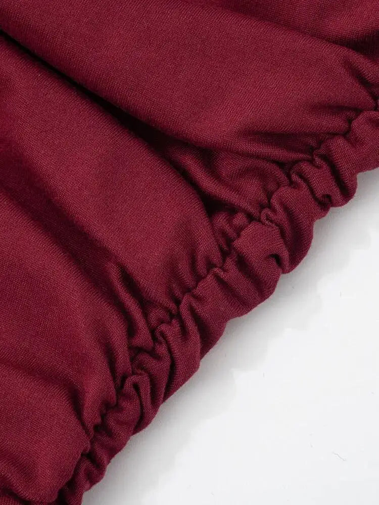 Mozision Off-shoulder Strapless Pleated Sexy Maxi Dress Women.
