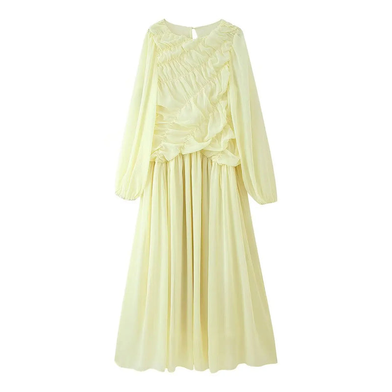 Women’s Elegant Casual Fold Cute Dress Spring Summer Elegant Dresses.