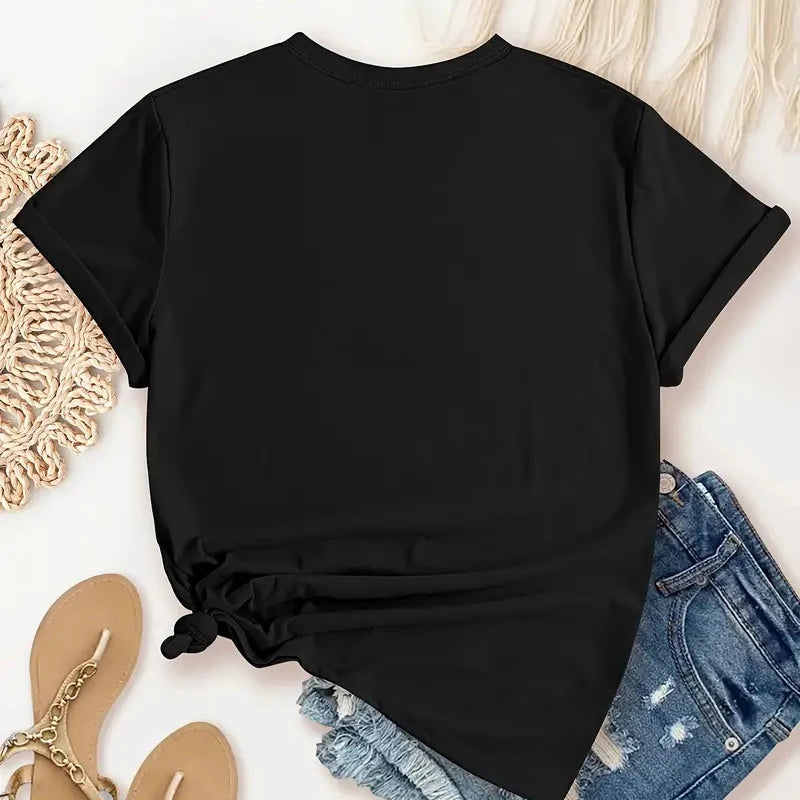 Summer Women T Shirt  Brooklyn New York Print Short Sleeve T-Shirts.