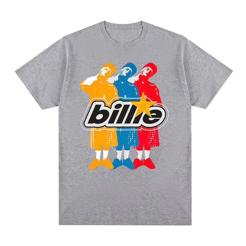 Singer Billie Eilish Same Style 100_cotton Men's Shirt Summer Oversized Women's.