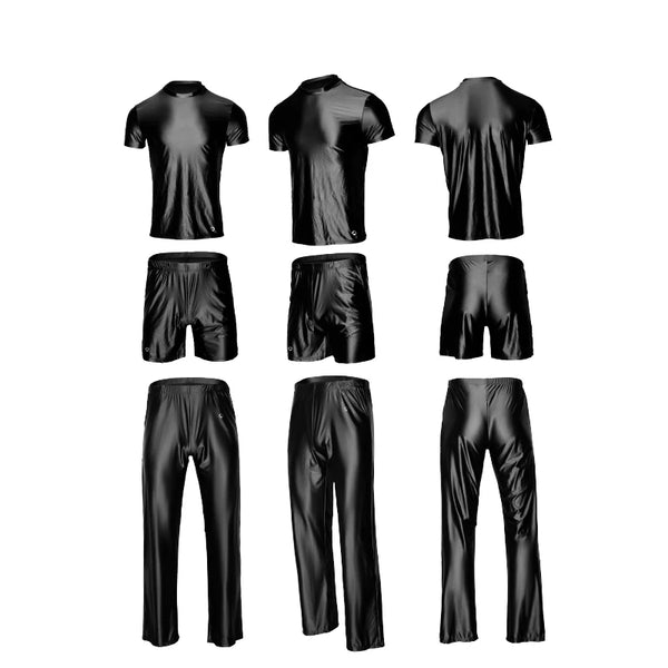 Men's spring and summer new pajamas two-piece.