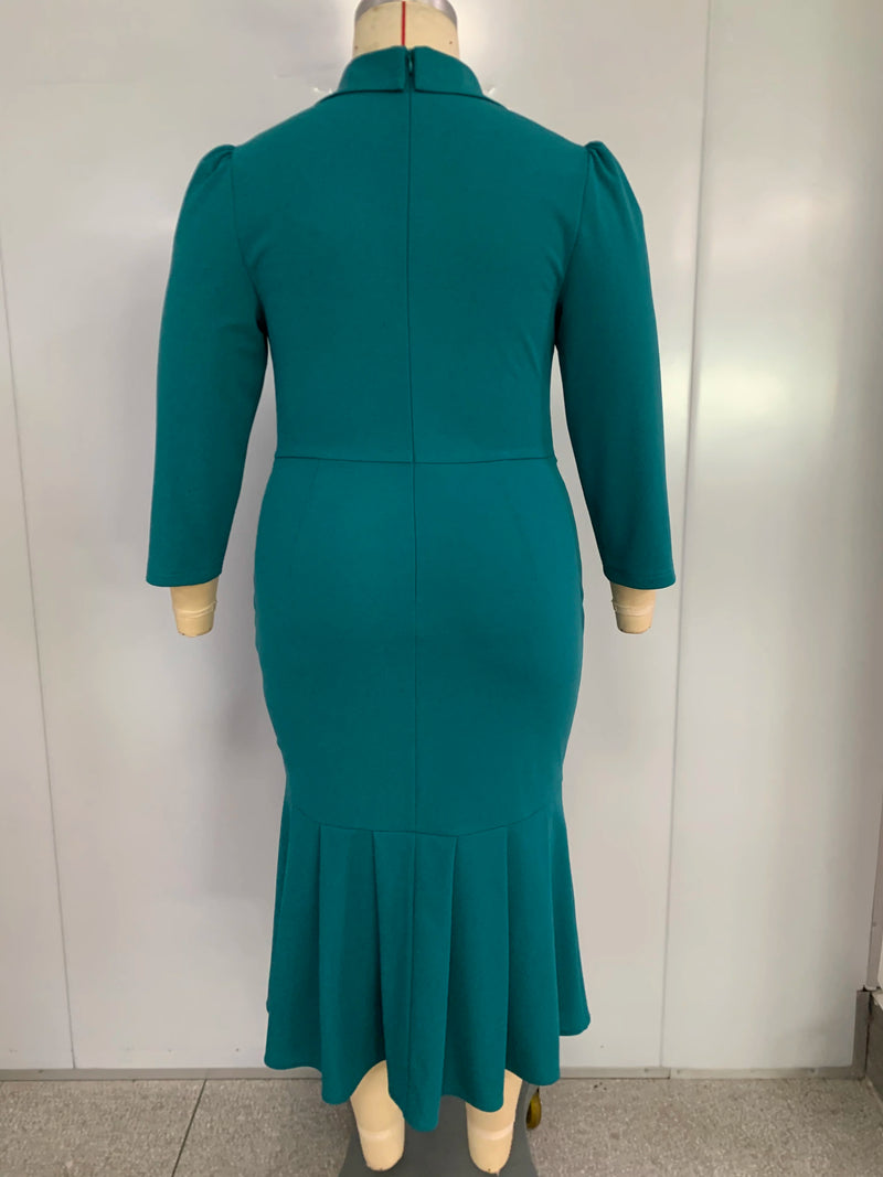 Elegant Church Dresses for Women Mermaid Long Sleeves.