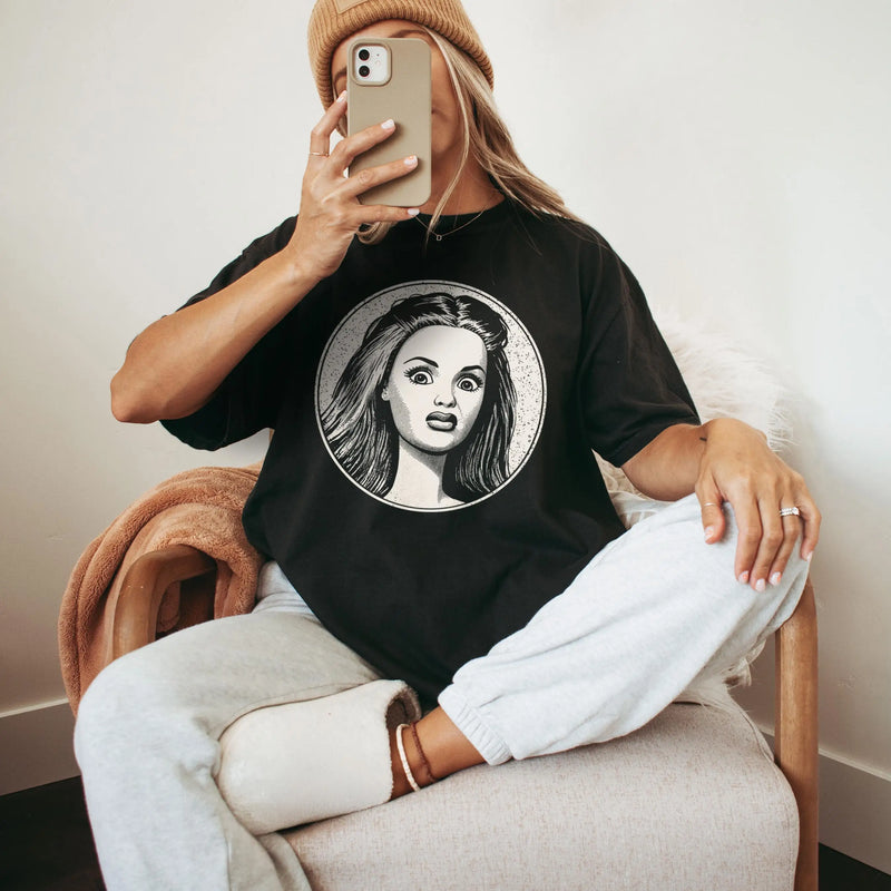 Summer Men's and Women's Loose and Breathable T-shirt Top.