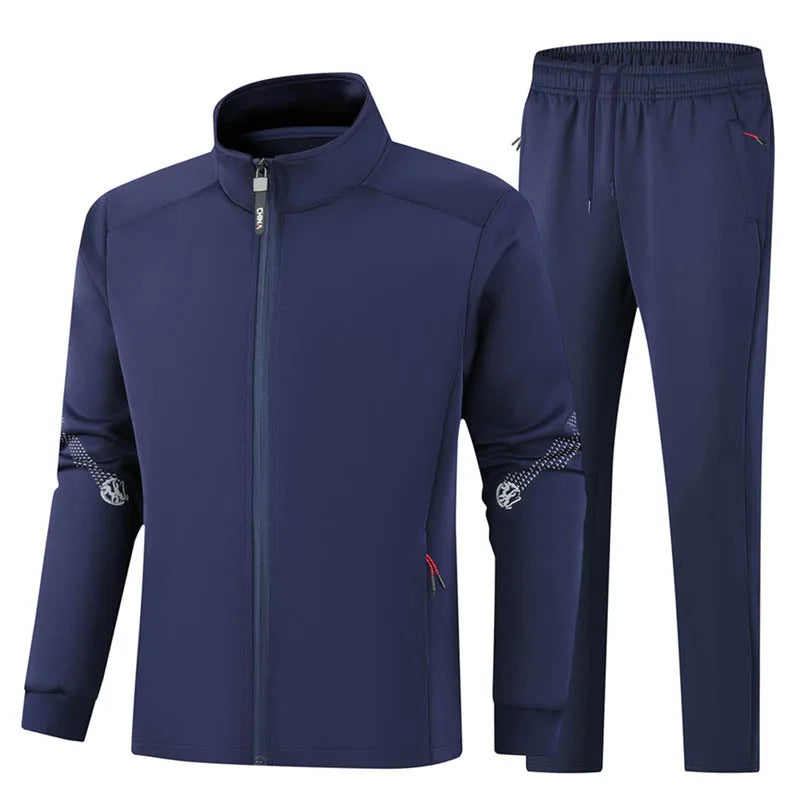 Running Sport Set Quick-Dry Loose Fit Outdoor Training Jacket Morning Runs Spring Men's Sportswear.
