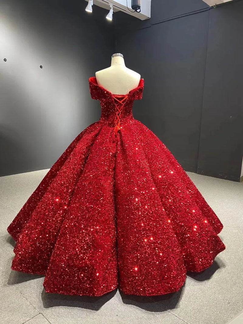Women’s Red New Simple Bridesmaid Dresses For Wedding.