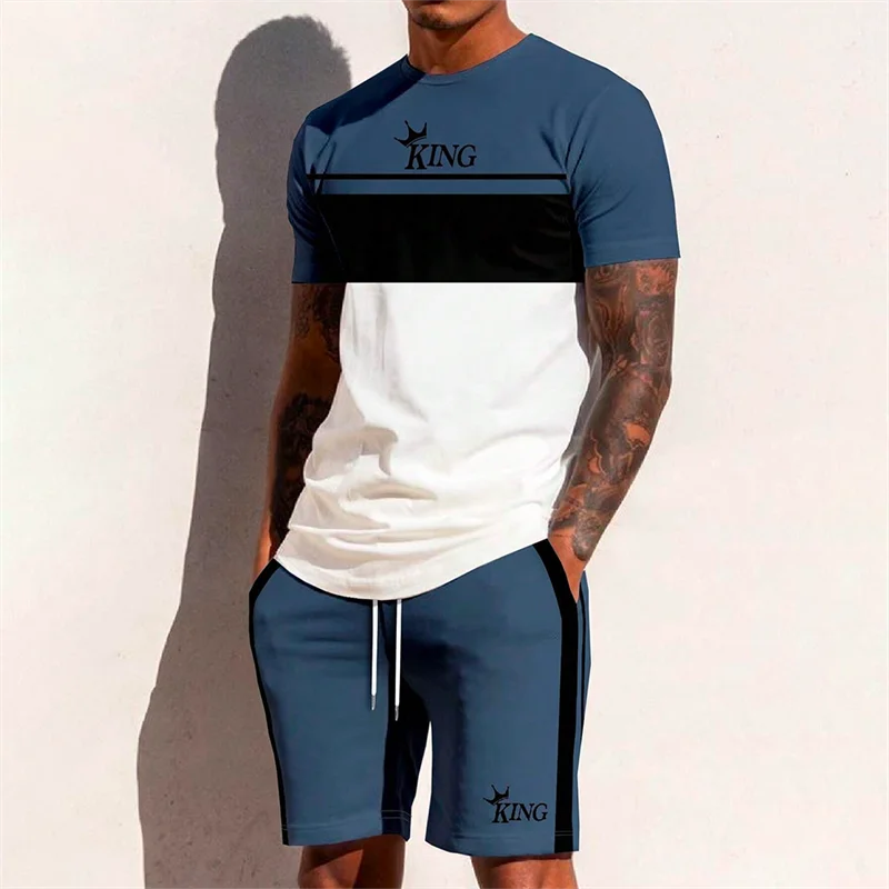 Summer Men's Short Sleeve Palm Tree Print T Shirt Fashion.