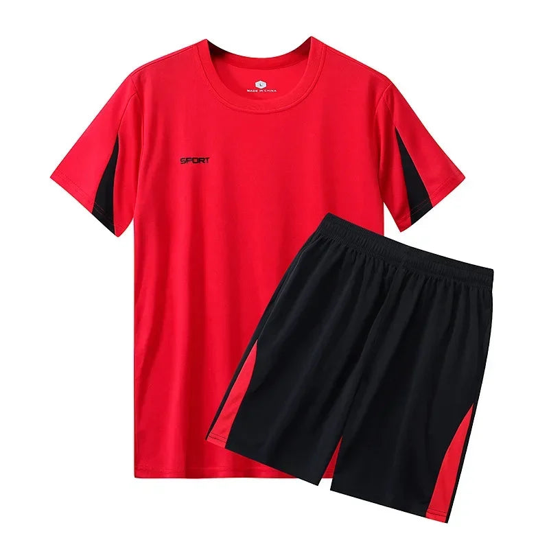 Men Running Summer Latest Sportswear Polyester Printed T-shirt.