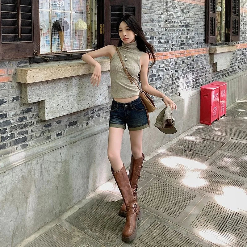 Shorts Womens Denim Summer New High Waist.