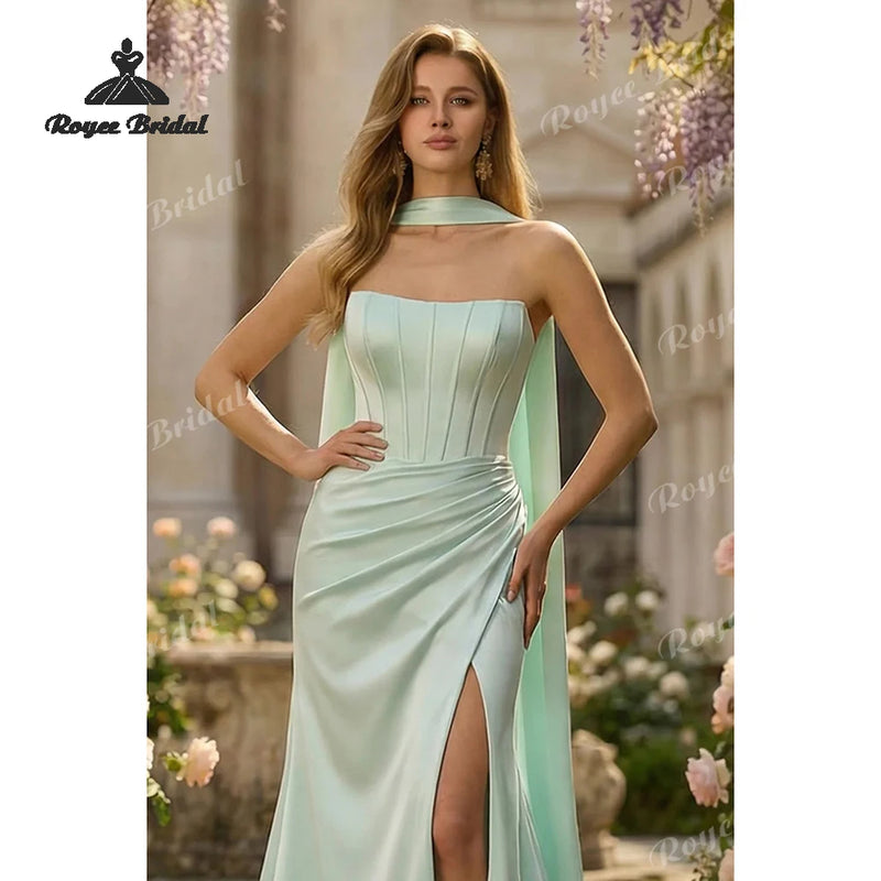 Women’s Strapless Mermaid Prom Dresses.