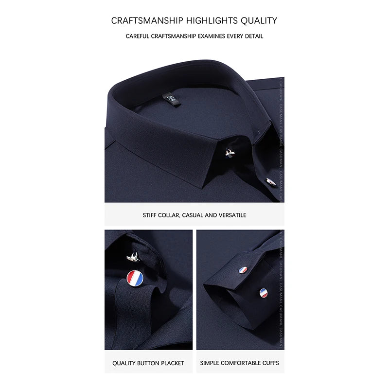 BROWON Spring Autumn Casual Work Tops Man Tshirt Long Sleeve.