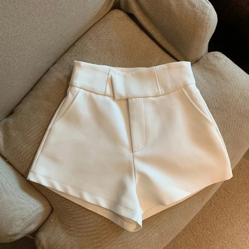 MEXZT Y2K Streetwear Black Shorts Women Elegant High Waist.