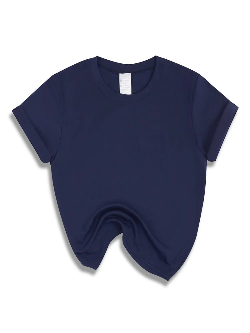 Summer Solid T-Shirts Womens Basic O-Neck Soft T Shirts Casual Comfortable.
