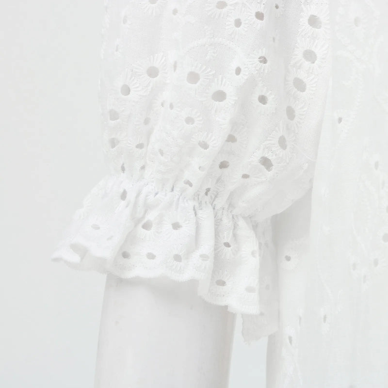 Summer Cotton White Dress for Women.