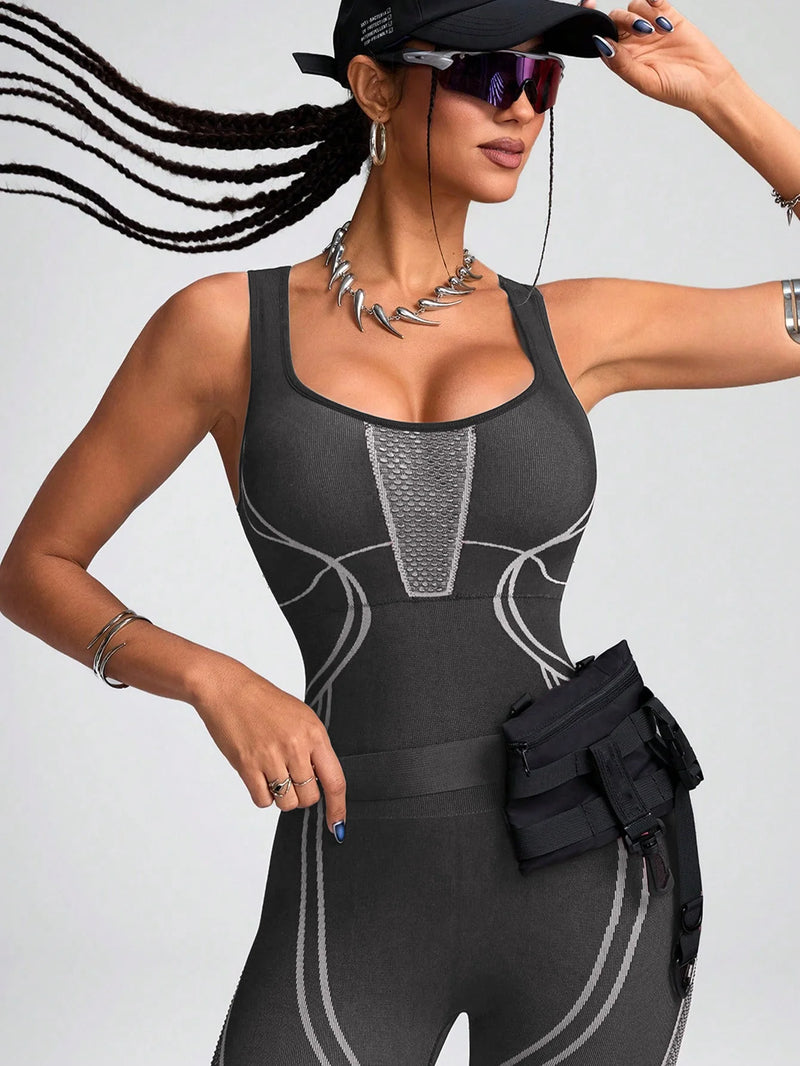 Women's Sports Yoga Jumpsuit Leisure Fitness Yoga Jumpsuit Yoga Training Suit Fitness.