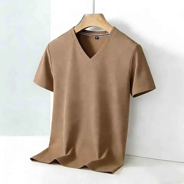 Men's Comfortable V-Neck Short Sleeve T-Shirt.
