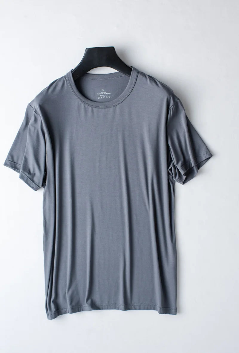 Modal Cotton Pajamas Suit Summer Men's Thin Loose Short-sleeved Shorts.