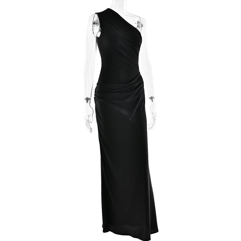 Women’s Maxi Dress Brown Sleeveless Evening Dress.
