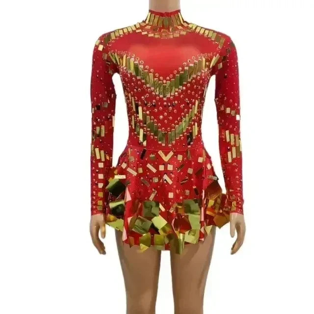 Nightclub Party Celebrate Dress Women Dancer Performance.