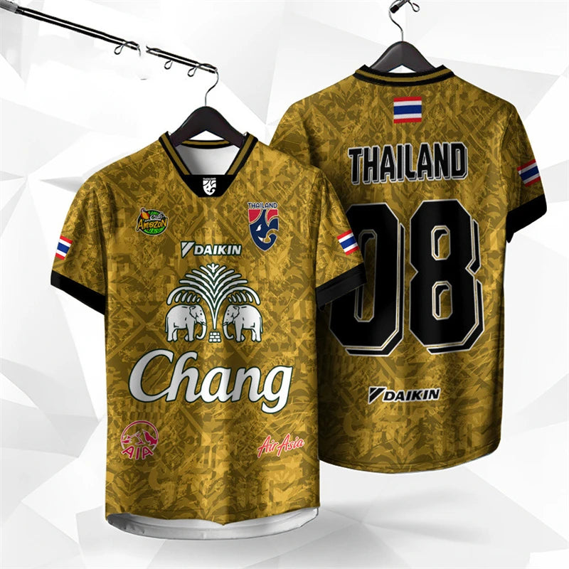 Thailand Chang Elephant 3D Printed Short-sleeved Summer Street T Shirt Man High Quality Men's And Women's.