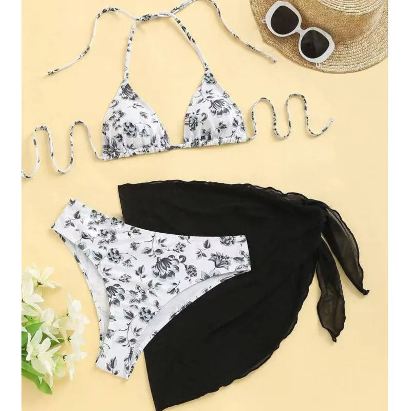 Print Sexy Bikinis Swimsuits Women's Swimwear Push Up Female Beach.