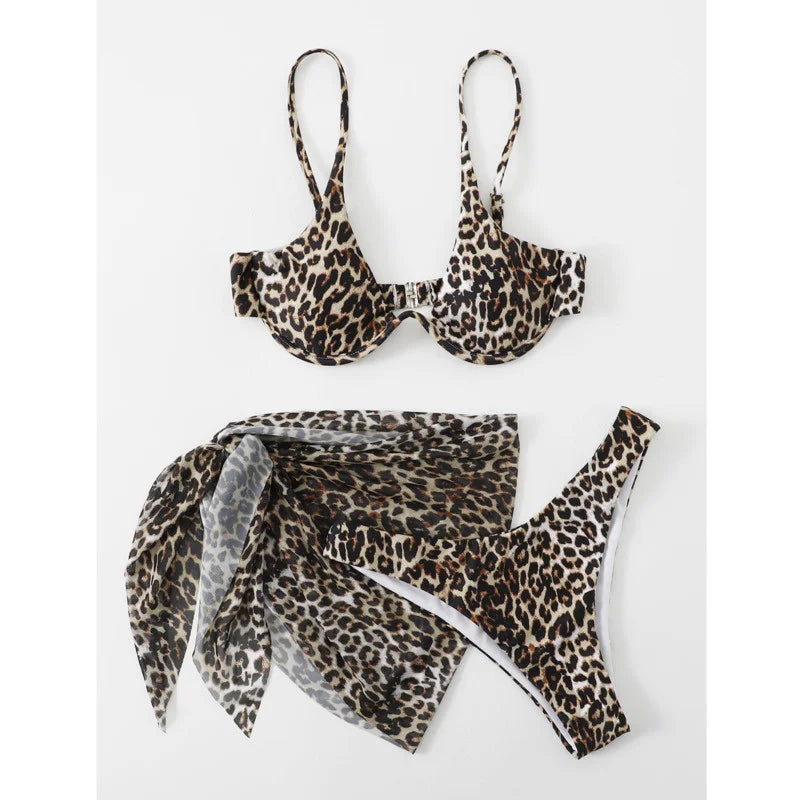 Sexy Bikinis Female Swimsuits Women's Three-Piece Swimwear Beach.