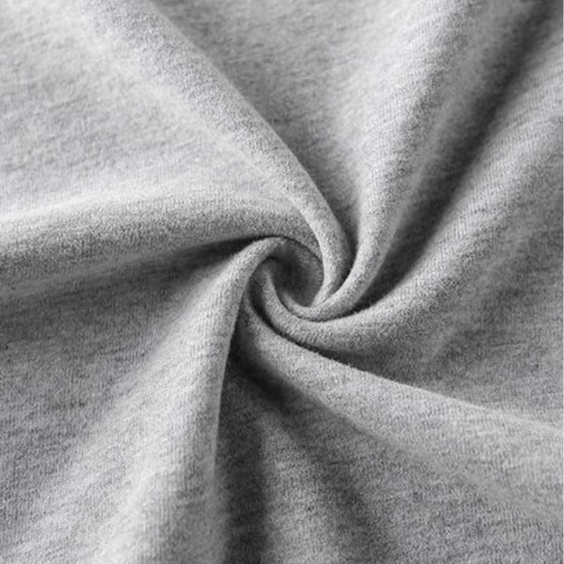 Men's Cotton T-shirt Comfortable Round Neck Print Large Size Top.