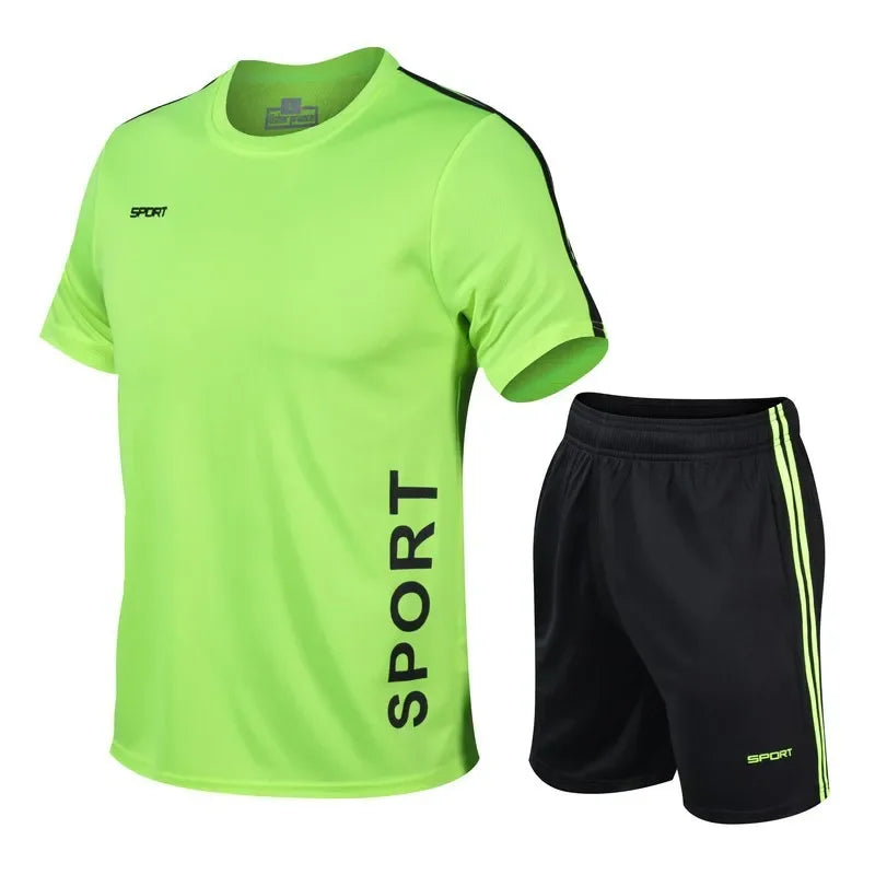Men Running Summer Latest Sportswear Polyester Printed T-shirt.