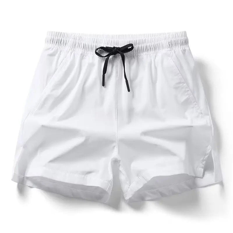 1pcs Summer Men Ice Silk Shorts Quick Drying Running Gym Pants Homme.