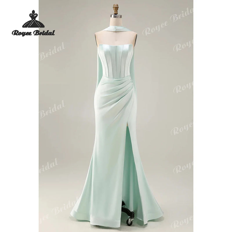 Women’s Strapless Mermaid Prom Dresses.