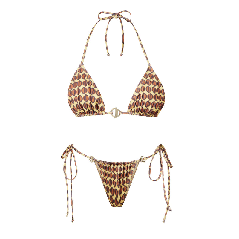 3Pcs Bandeau Biquini Women Sexy Bikini Women Swimsuit Printed Swimwear.