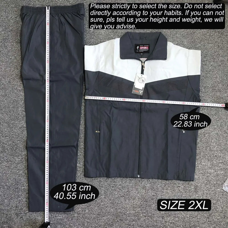 Brand Loose Men's Set Spring Sports Jacket+Pants Tracksuit Men Fashion.